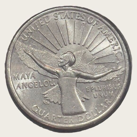 2022 P Maya Angelou Quarter- 7 errors! DDO, DDR, filled ear, drooling George + - Picture 1 of 12